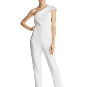 Adrianna Papell One- Shoulder Jumpsuit